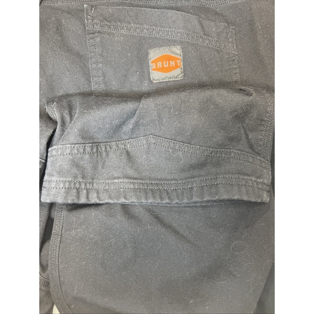 BRUNT Martin Work Pant 44x30 Black Stretch DWR Durable Workwear Reinforced Cuff - Picture 11 of 16